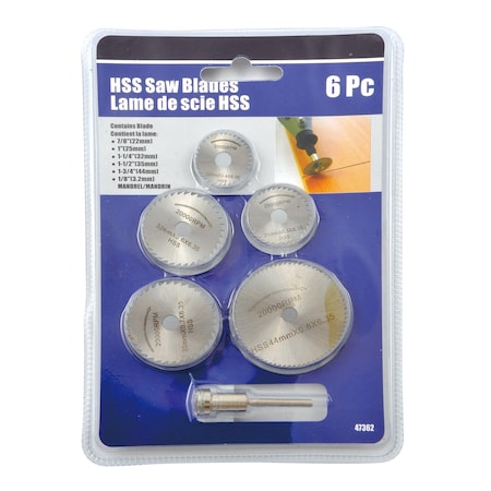 H & H Industrial Products Piece High Speed Steel Slitting Saw Set 6 5071-5000